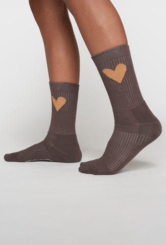 Komfortowe brązowe skarpetki