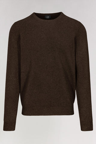 Sweter kaszmirowy męski brązowy
