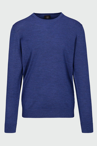 Sweter o prostym kroju w kolorze niebieskim