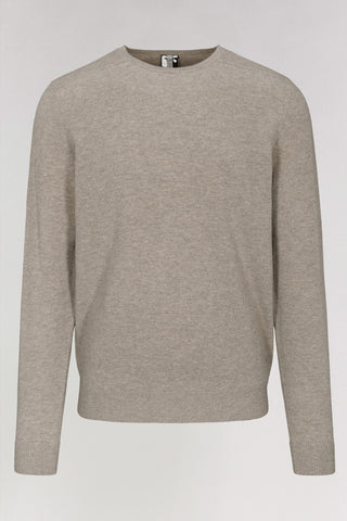 Wełniany sweter Commander w kolorze beżu