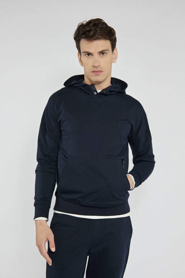 Sportowy komplet dresowy w kolorze głębokiego granatu