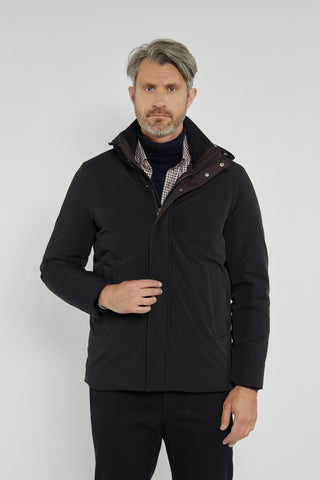 Męska kurtka Campione czarna z kapturem