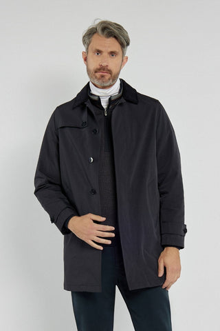 Męski płaszcz Campione granatowy elegancki