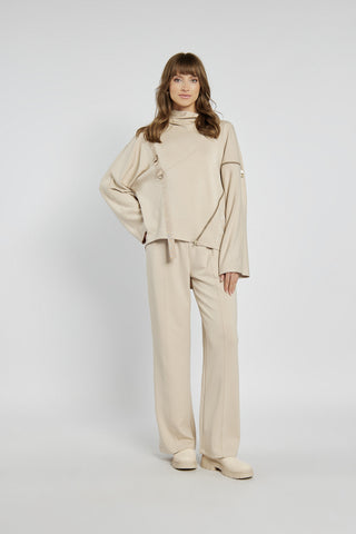 Stylowy komplet dresowy z domieszką wiskozy