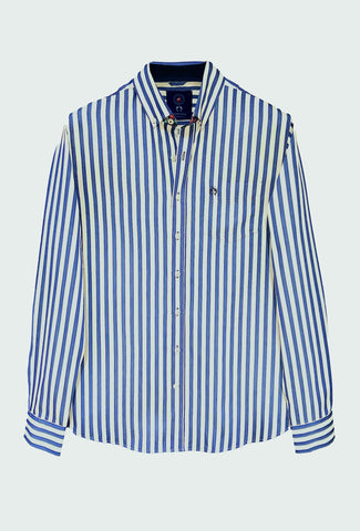 Koszula męska Campione Regular Fit w granatowo-białe pasy