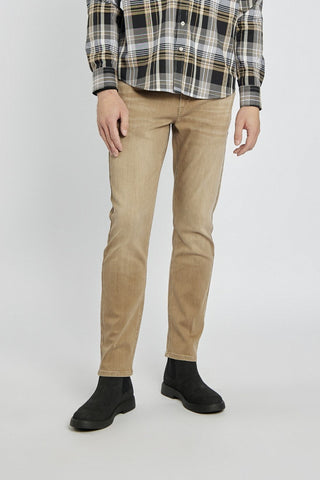 Męskie spodnie Campione chino beżowe klasyczne