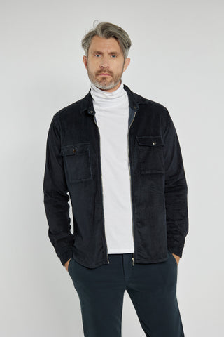 Męska kurtka Campione sztruksowa granatowa