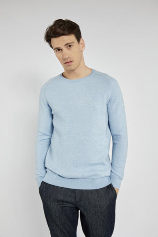 Sweter męski Campione w odcieniu jasnego błękitu