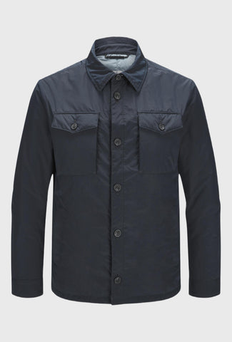 Kurtka męska w kolorze granatowym z dużymi kieszeniami