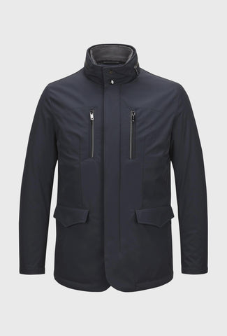 Granatowa kurtka z odpinaną kamizelką