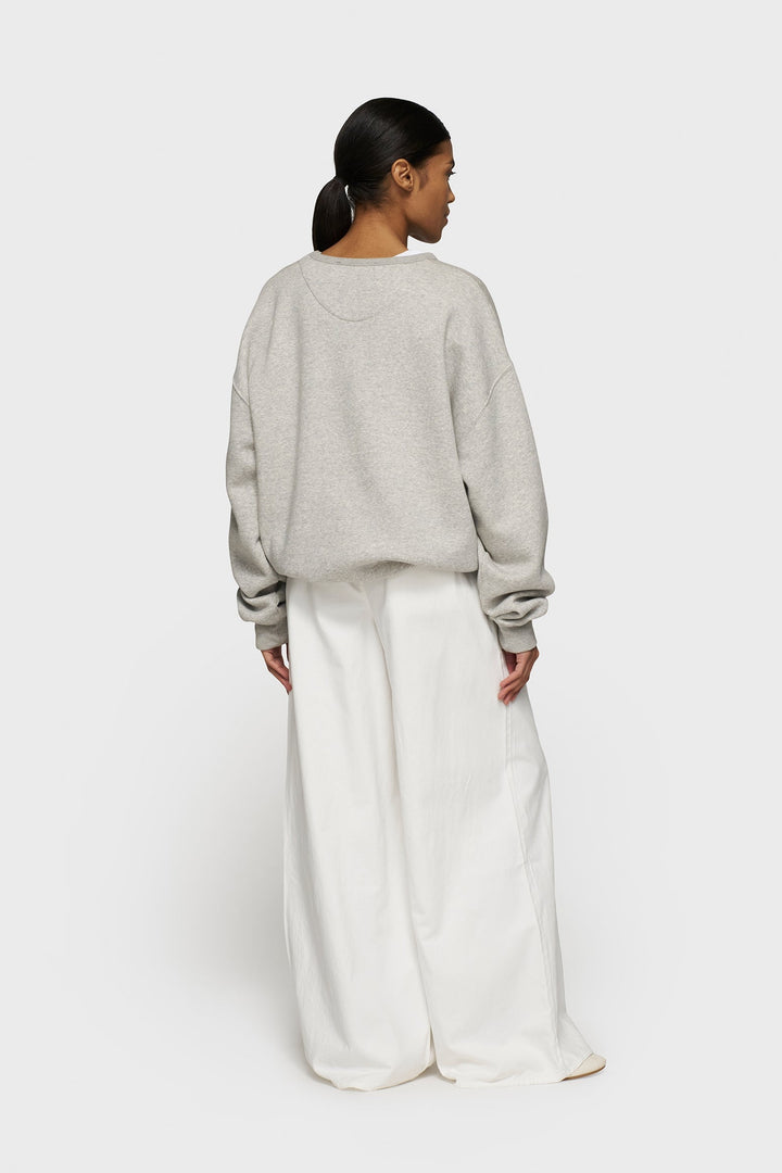 Klasyczna bluza oversize w kolorze szarym z dużym logo 10DAYS