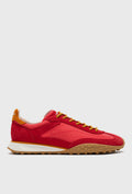 Koralowe sneakersy trailowe