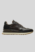 Sneakersy Ambitious męskie skórzane brązowe