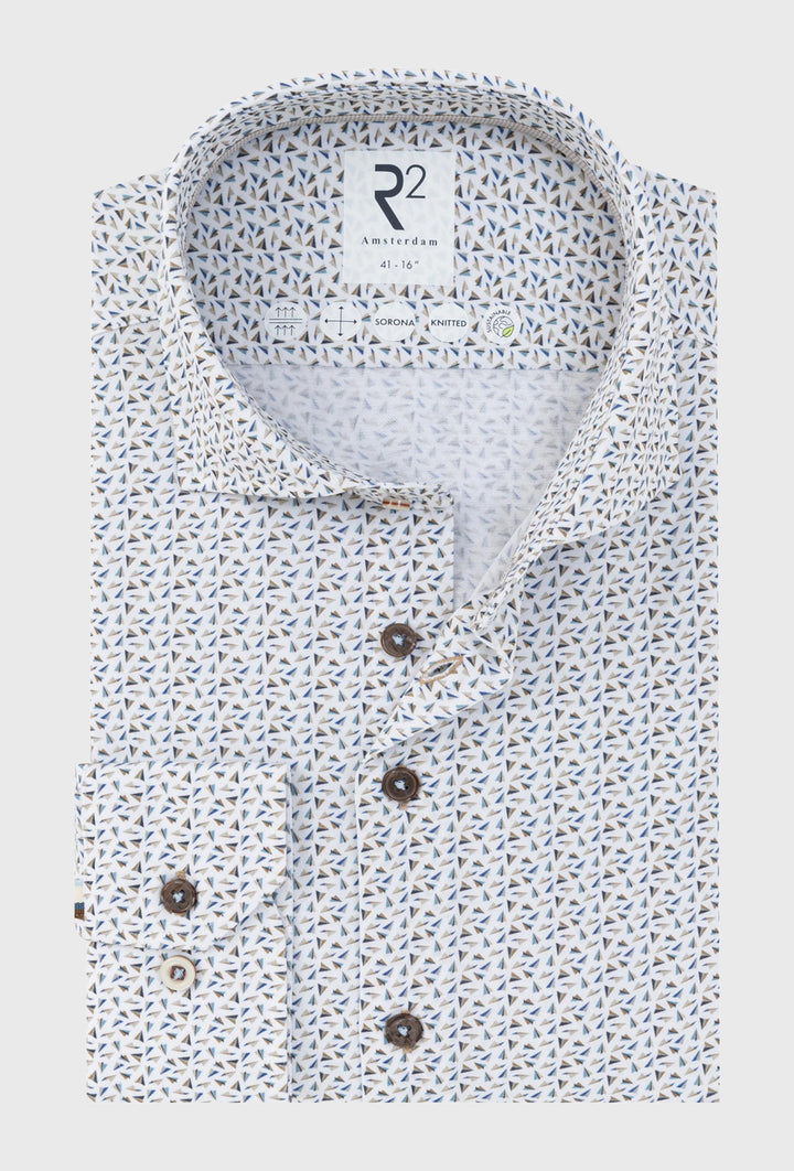 Koszula męska Knitted w drobne trójkąty
