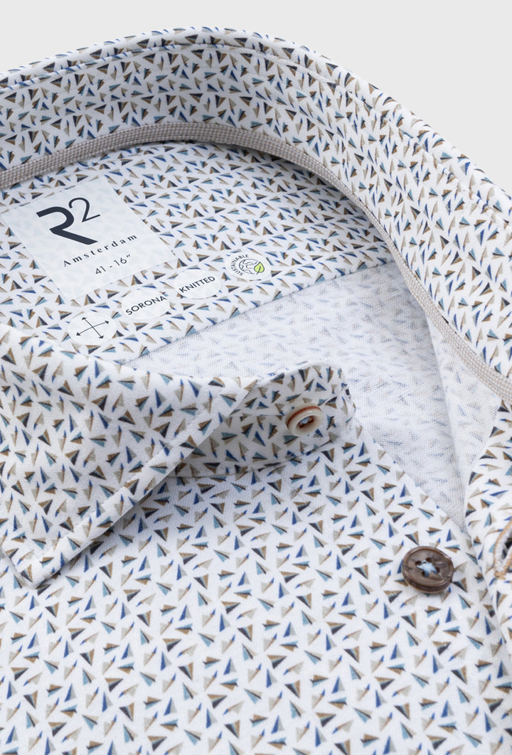 Koszula męska Knitted w drobne trójkąty