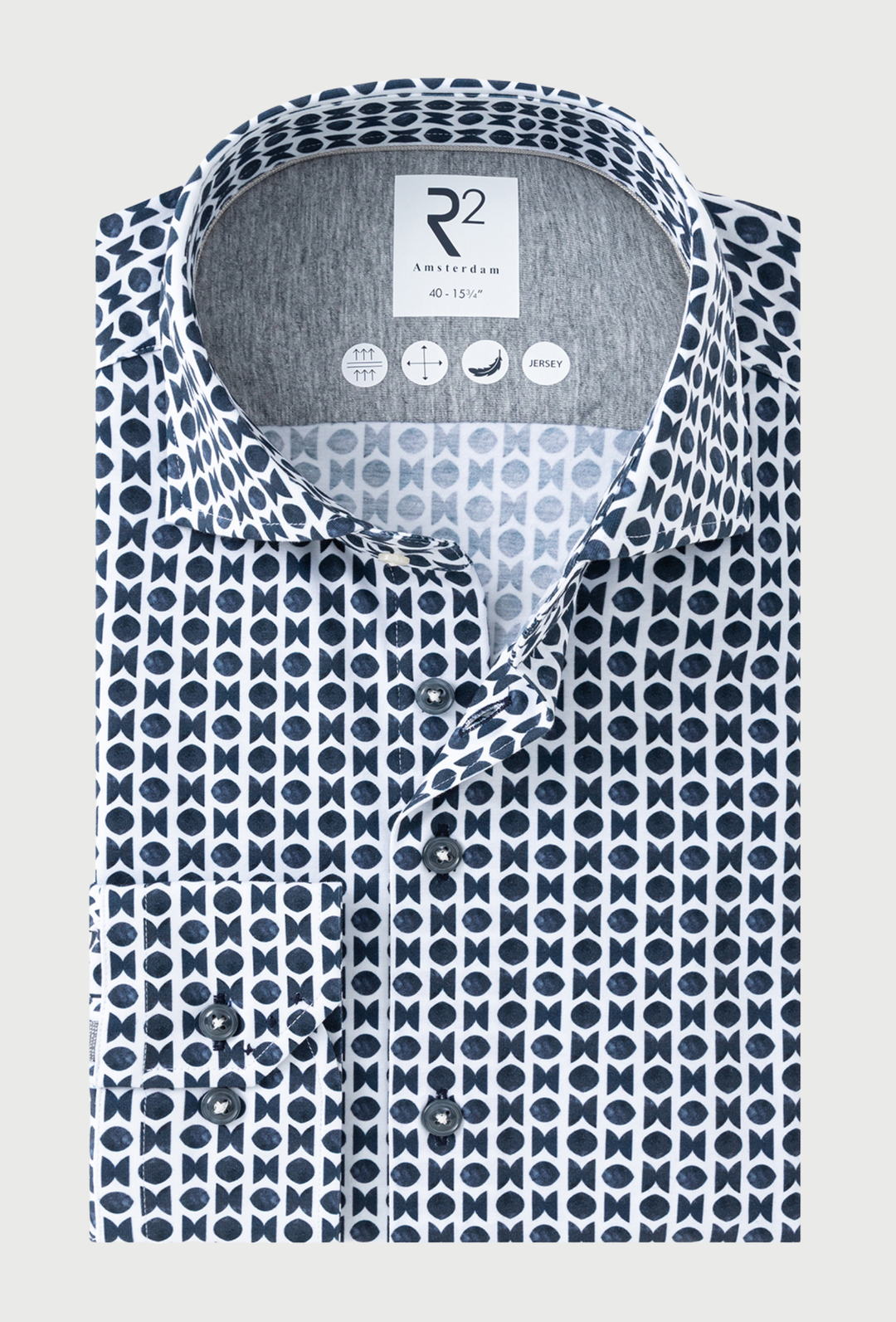 Koszula męska Jersey Geo Print Navy