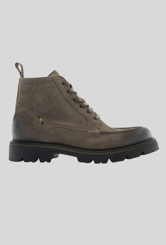 Szare zamszowe męskie buty trekkingowe Ambitious