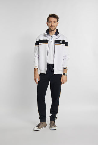 Stylowy dres z modnymi lampasami