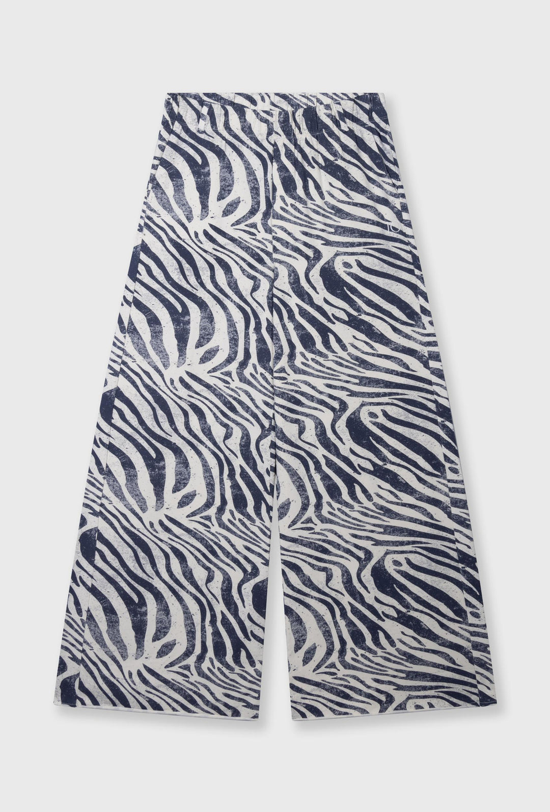 Spodnie damskie wide leg 10DAYS z printem zebra