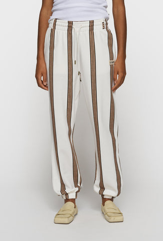 Spodnie dresowe w kolorze beżowym i brązowym