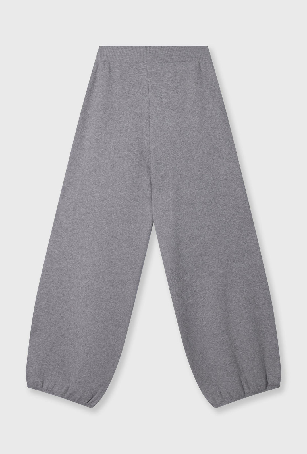 Dzianinowe spodnie dresowe wide leg z przeszyciami