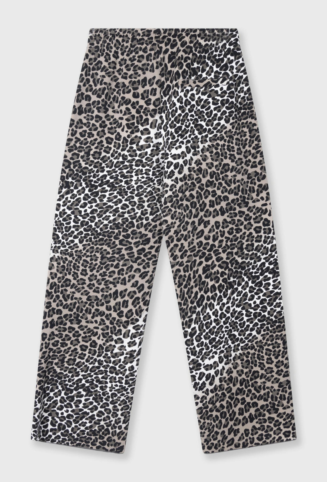 Spodnie wide leg ze zwierzęcym printem i wiązaniem w pasie