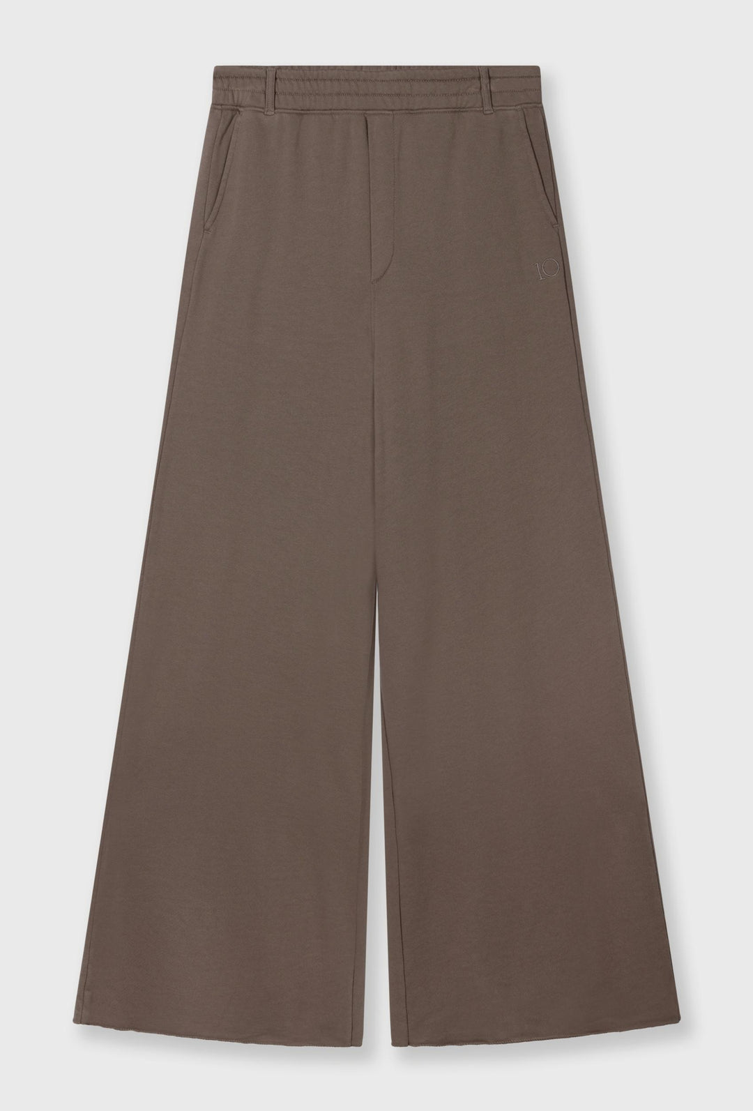 Spodnie damskie w ciepłym czekoladowym kolorze