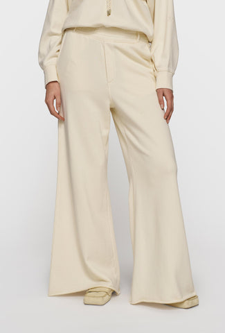 Spodnie culotte w kolorze ecru