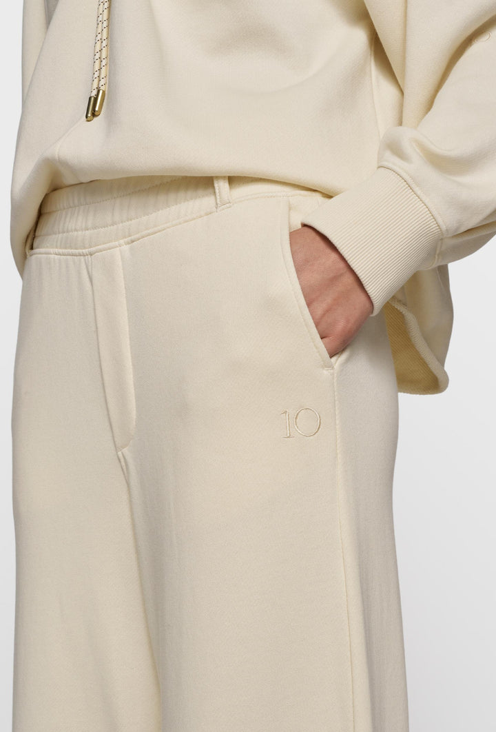 Spodnie culotte w kolorze ecru