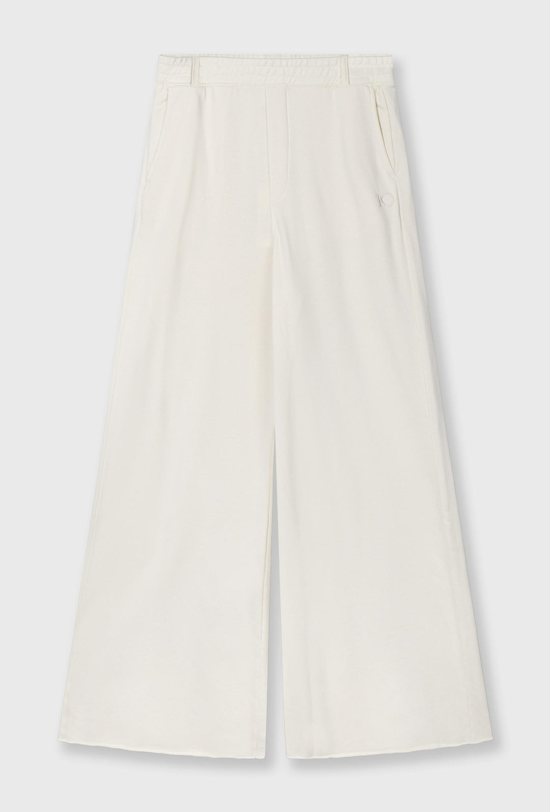 Spodnie culotte w kolorze ecru