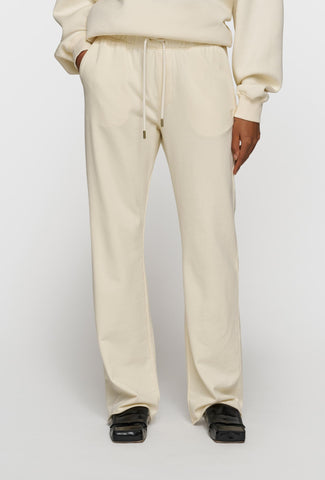 Komfortowe spodnie z kolorze kremowym