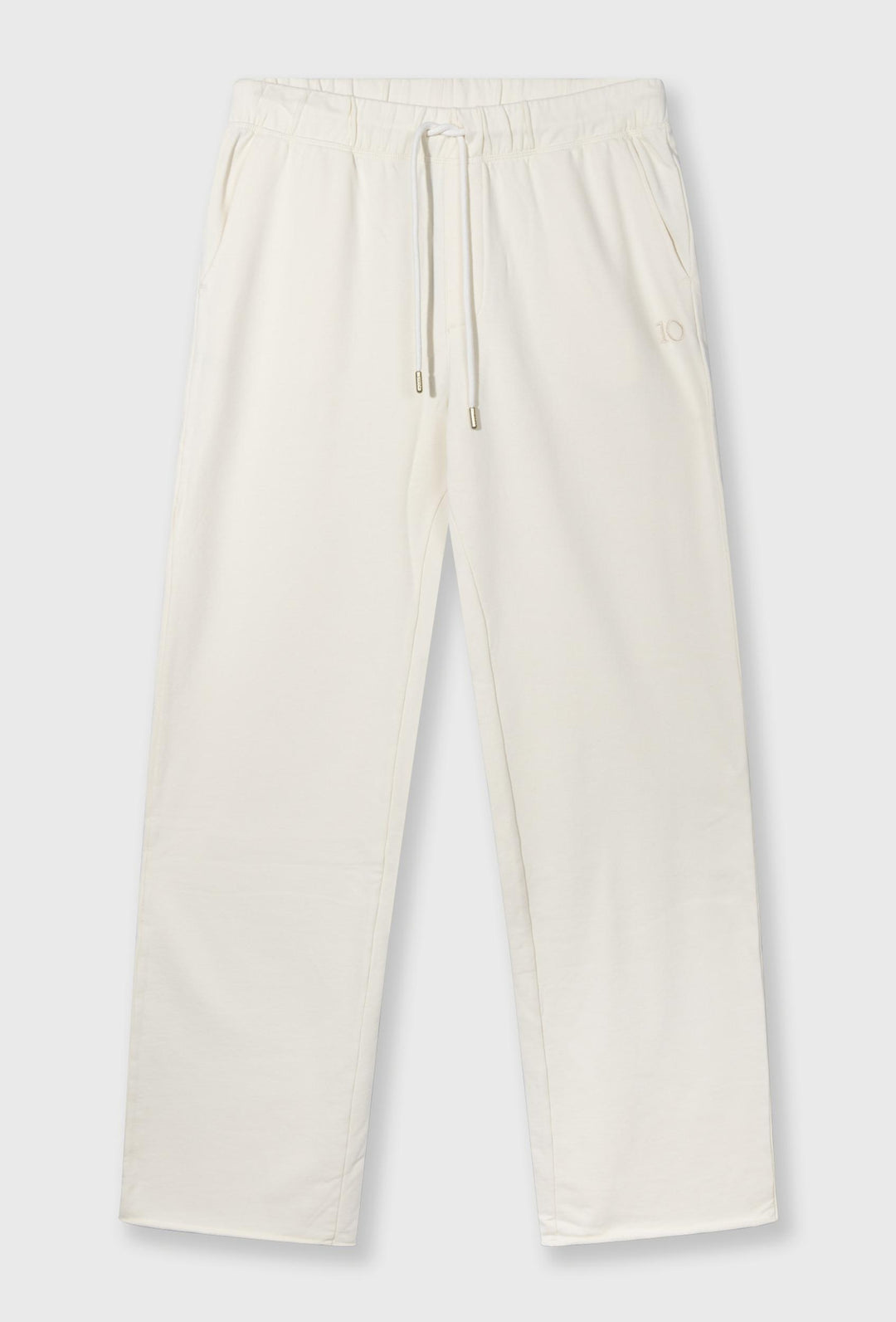 Komfortowe spodnie z kolorze kremowym