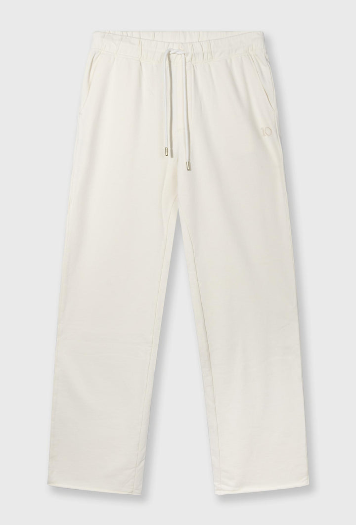 Komfortowe spodnie z kolorze kremowym