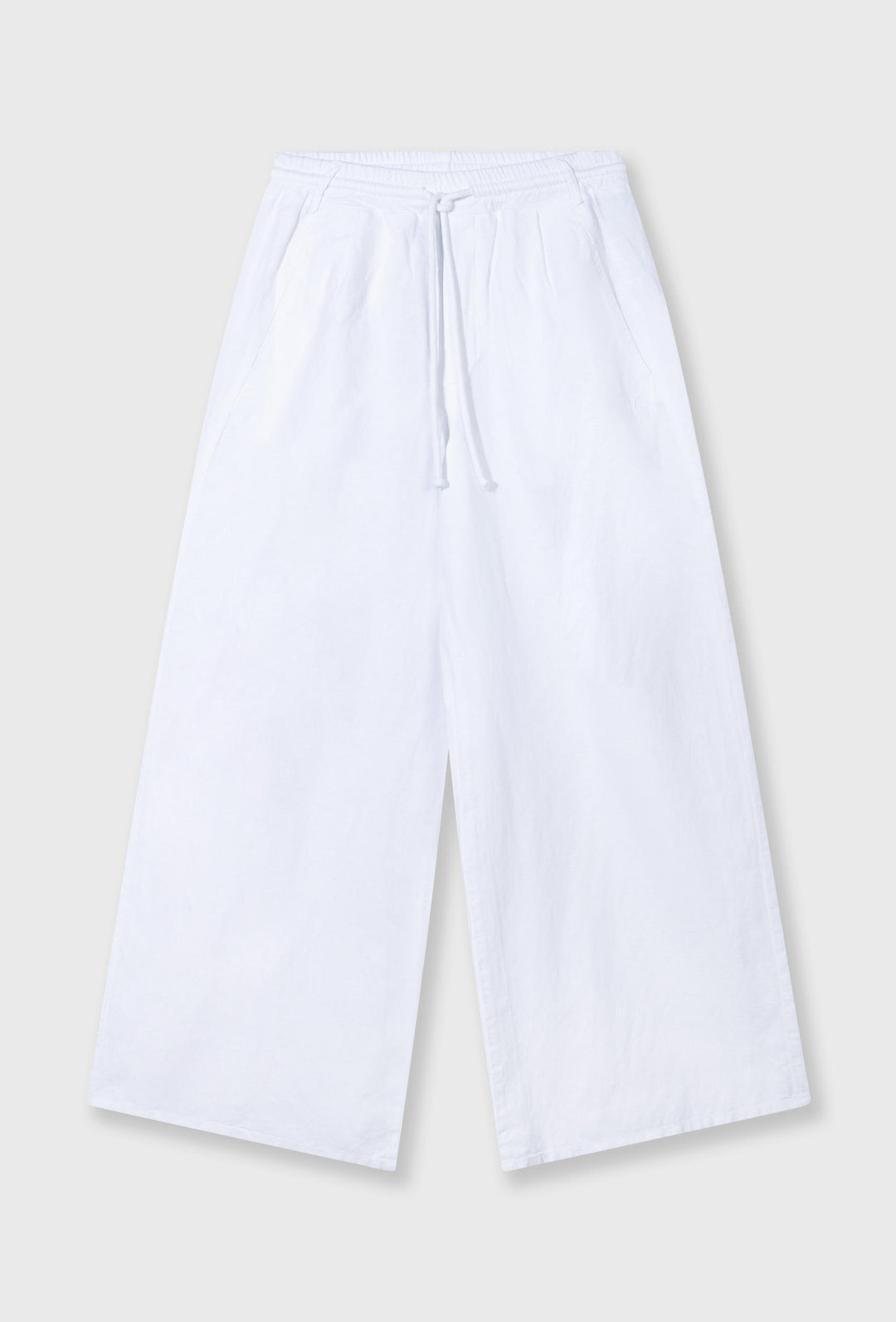 Spodnie culotte w kolorze białym