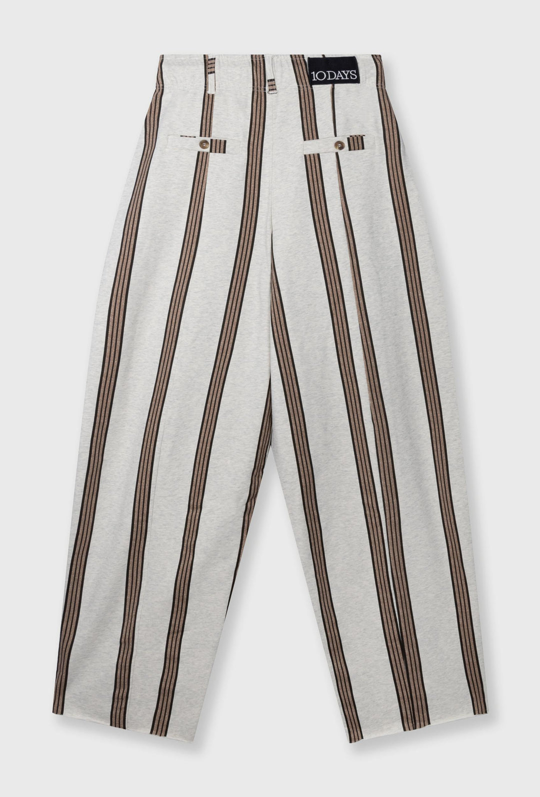 Spodnie culotte w modne paski