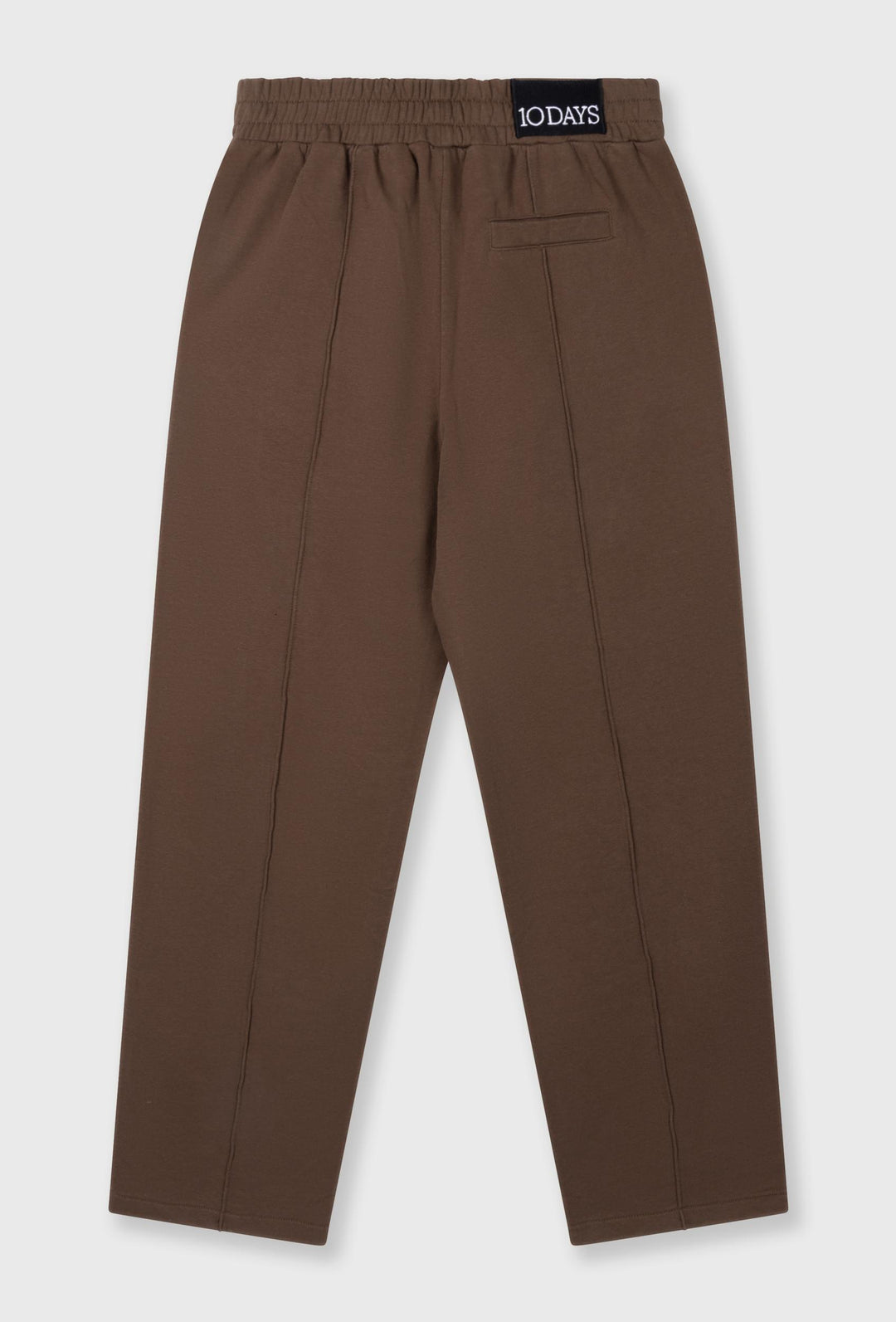 Spodnie dresowe z prostą nogawką i dekoracyjnymi przeszyciami