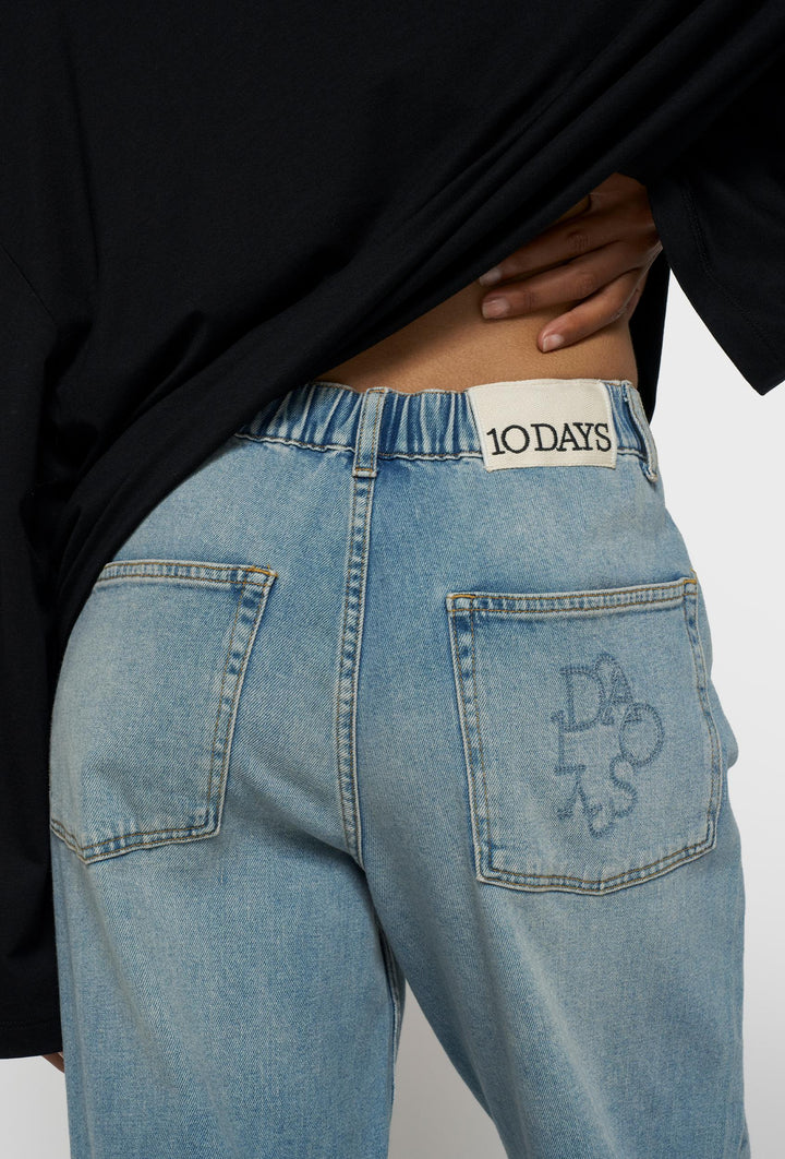 Jeansy 10DAYS Wide Leg z surowym wykończeniem