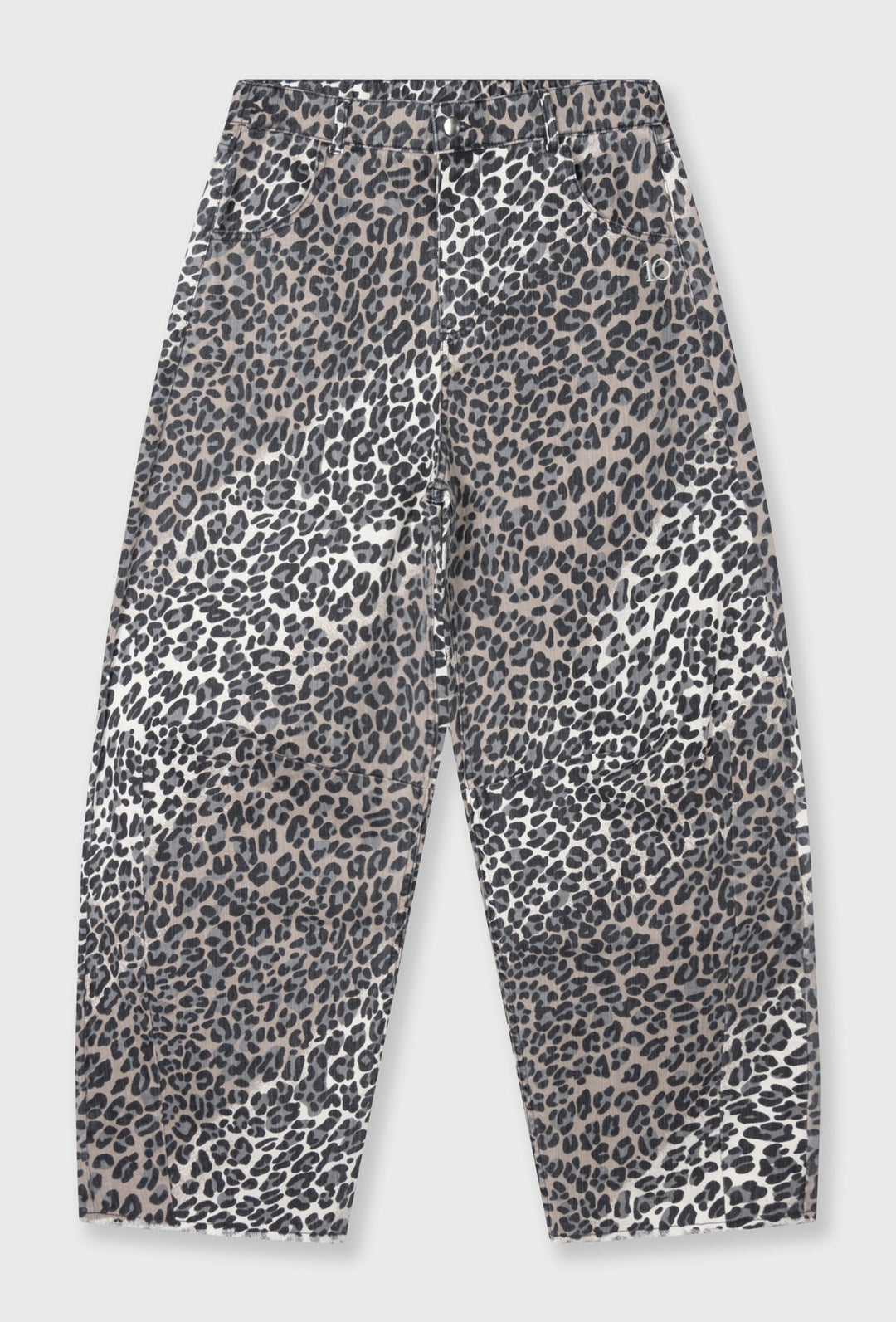 Spodnie wide leg ze zwierzęcym printem