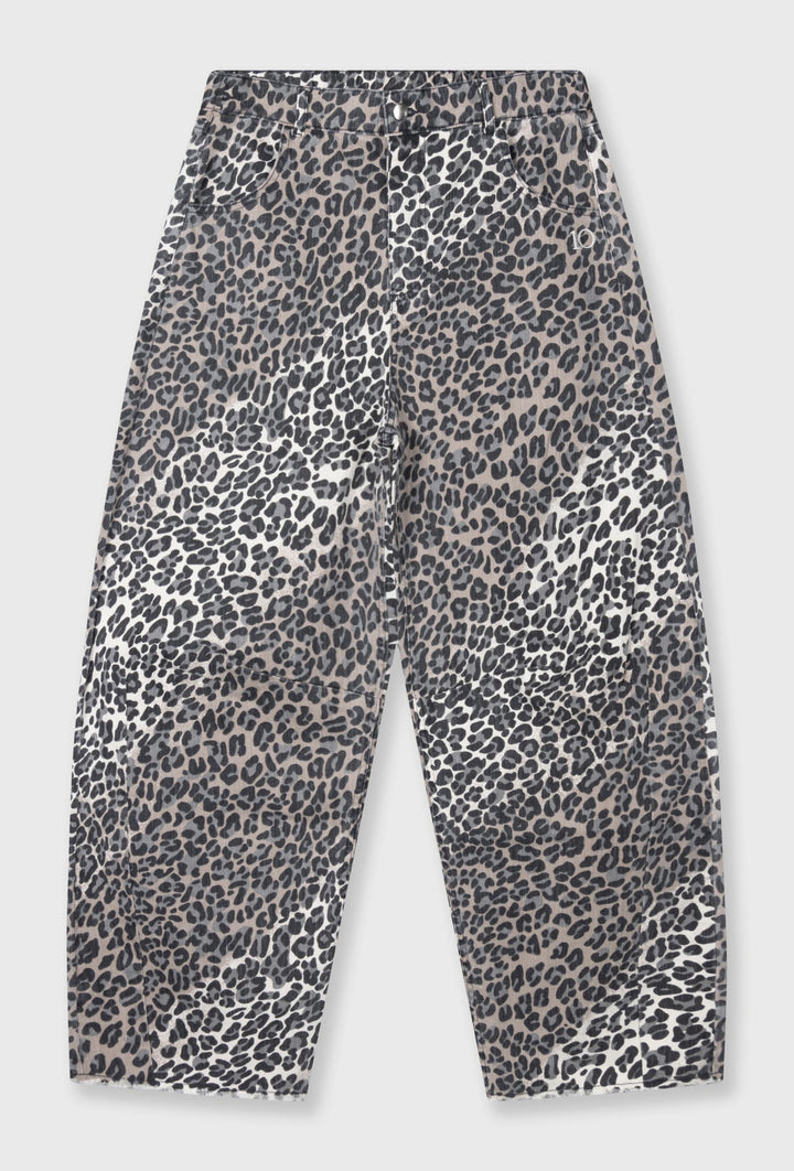 Spodnie wide leg ze zwierzęcym printem
