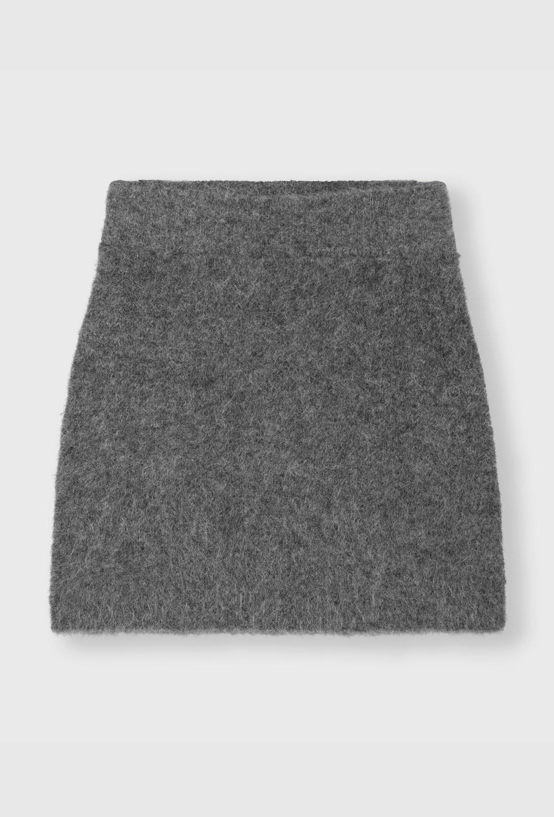 Szara "puszysta" mini spódniczka