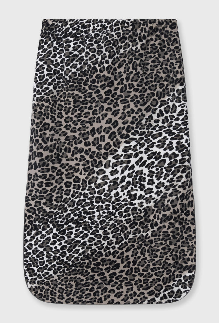 Spódnica midi ze zwierzęcym printem i rozcięciem