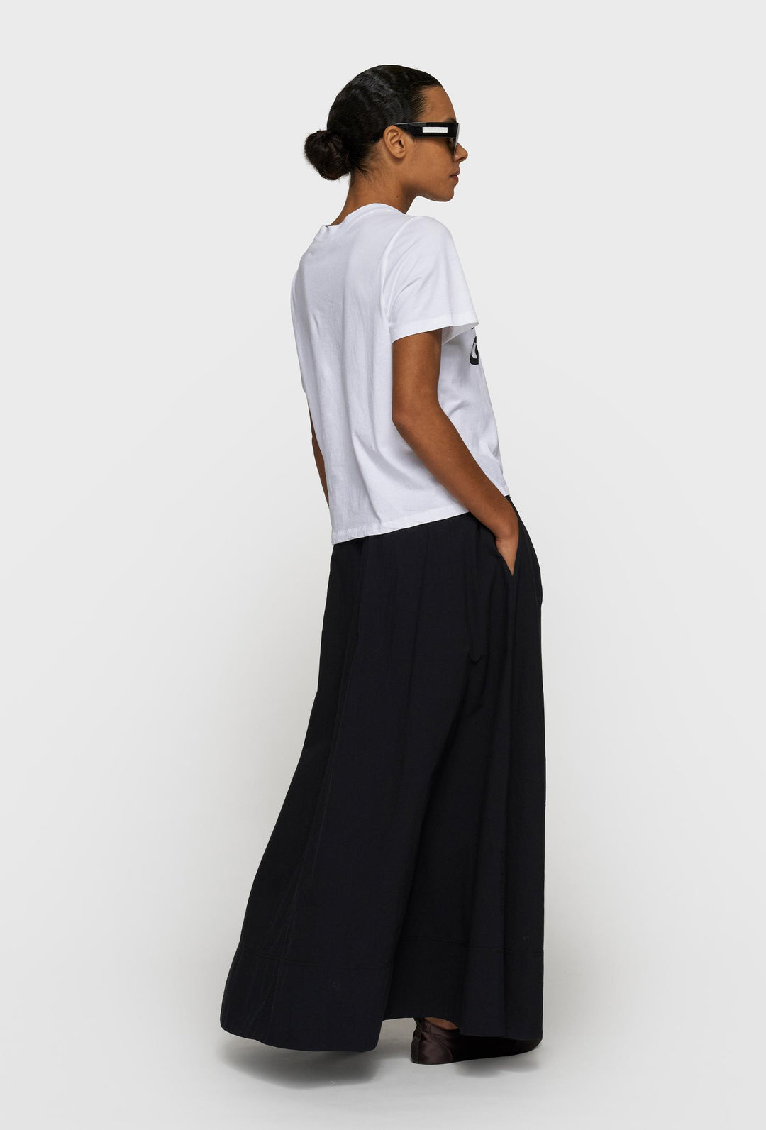 Spódnica maxi w czarnym kolorze