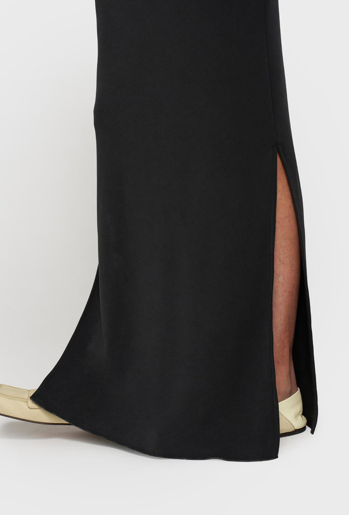 Czarna sukienka maxi typu T-shirt