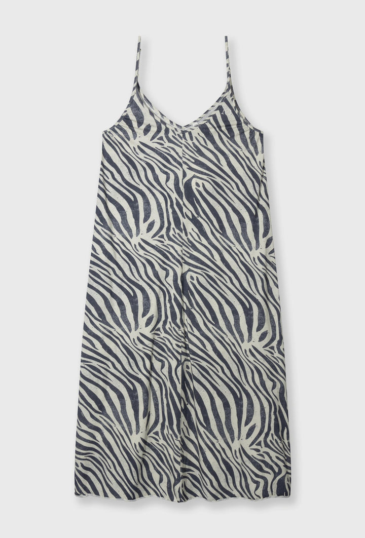 Sukienka damska maxi w modny zwierzęcy print