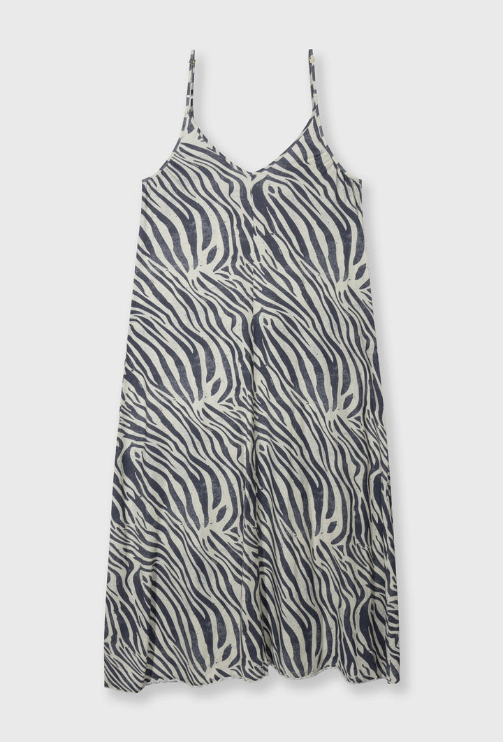 Sukienka damska maxi w modny zwierzęcy print