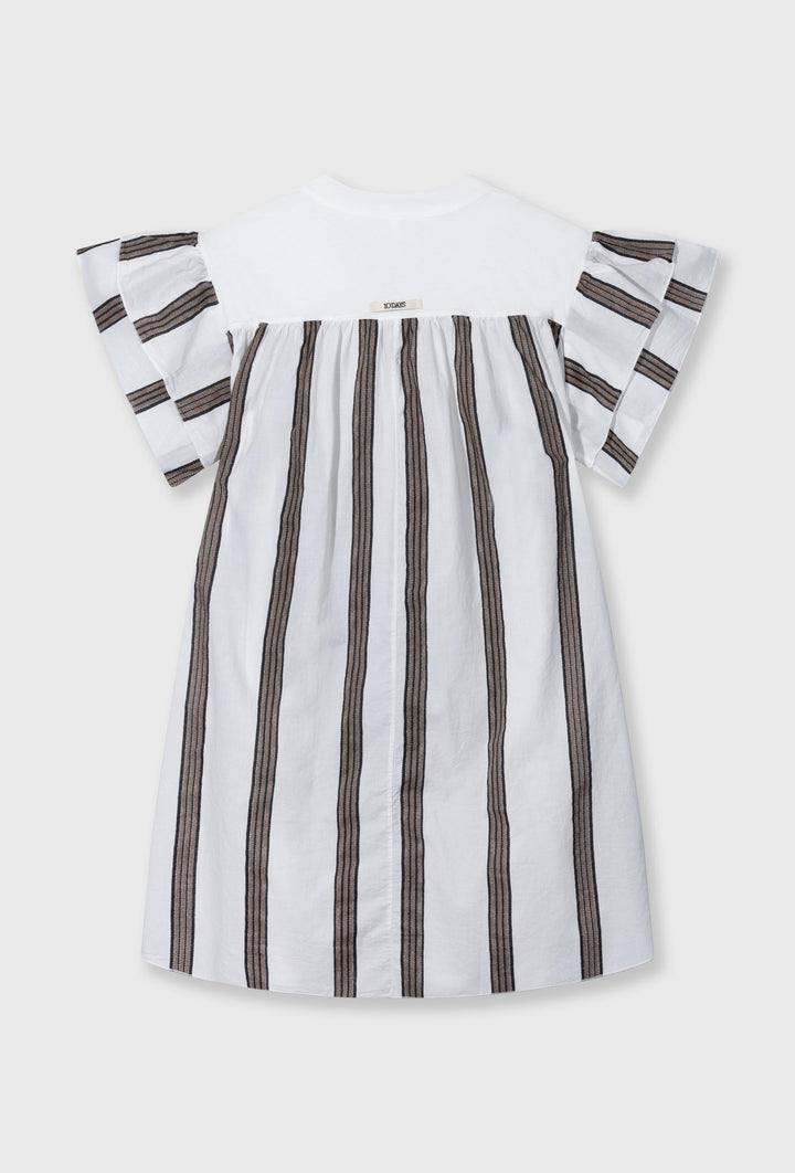 Sukienka o swobodnym kroju z krótkim rękawem