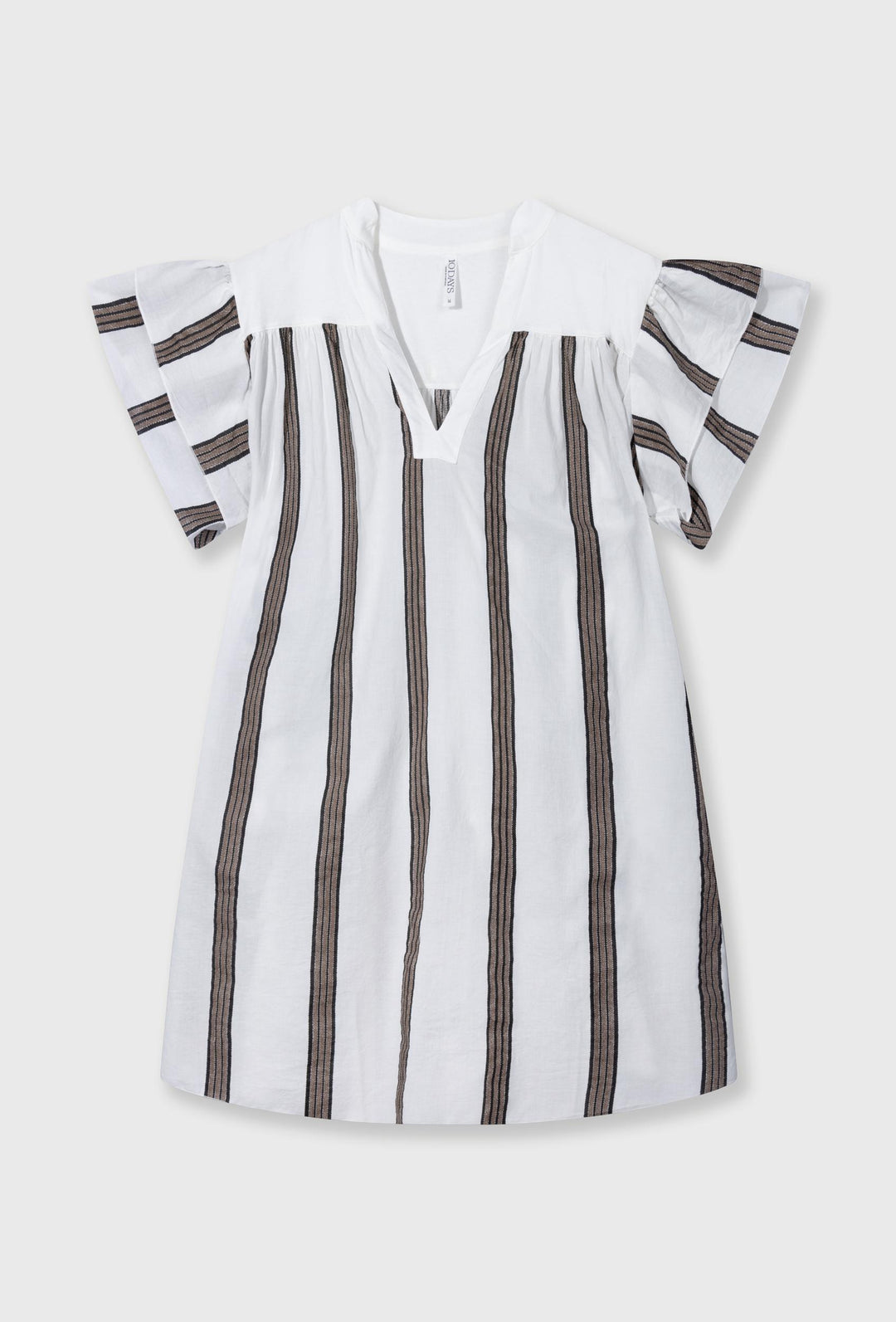 Sukienka o swobodnym kroju z krótkim rękawem