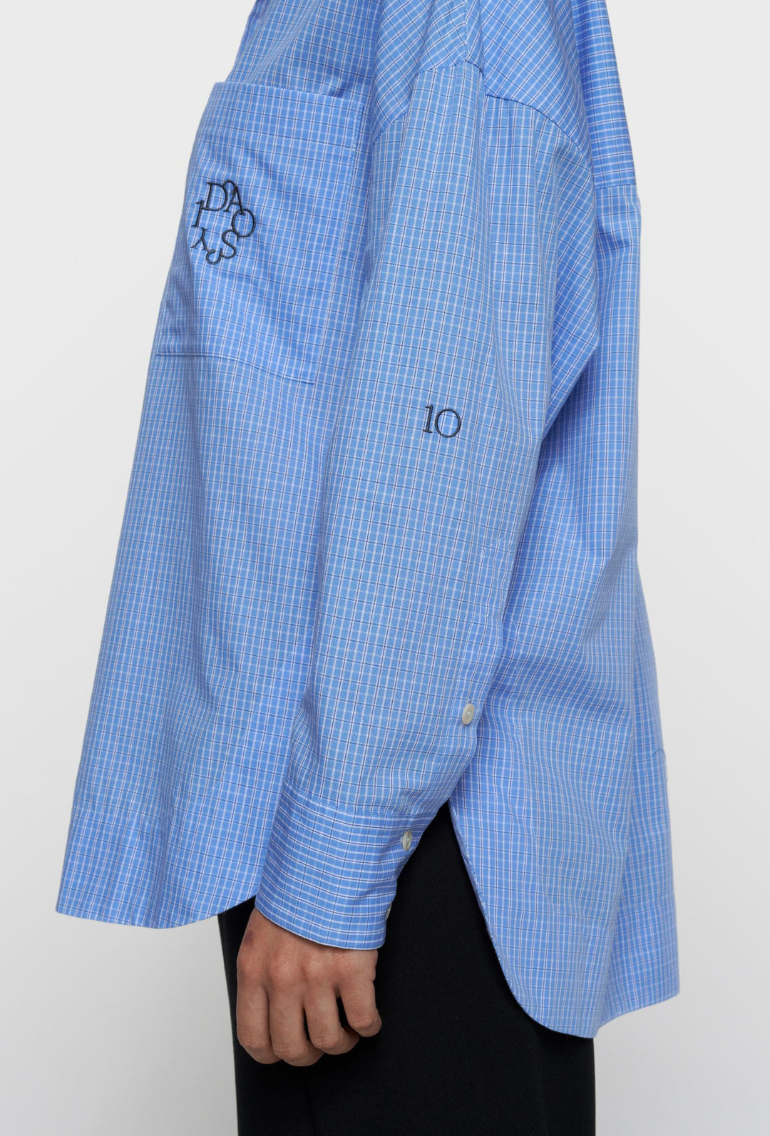 Niebieska koszula oversize w kratkę 10DAYS