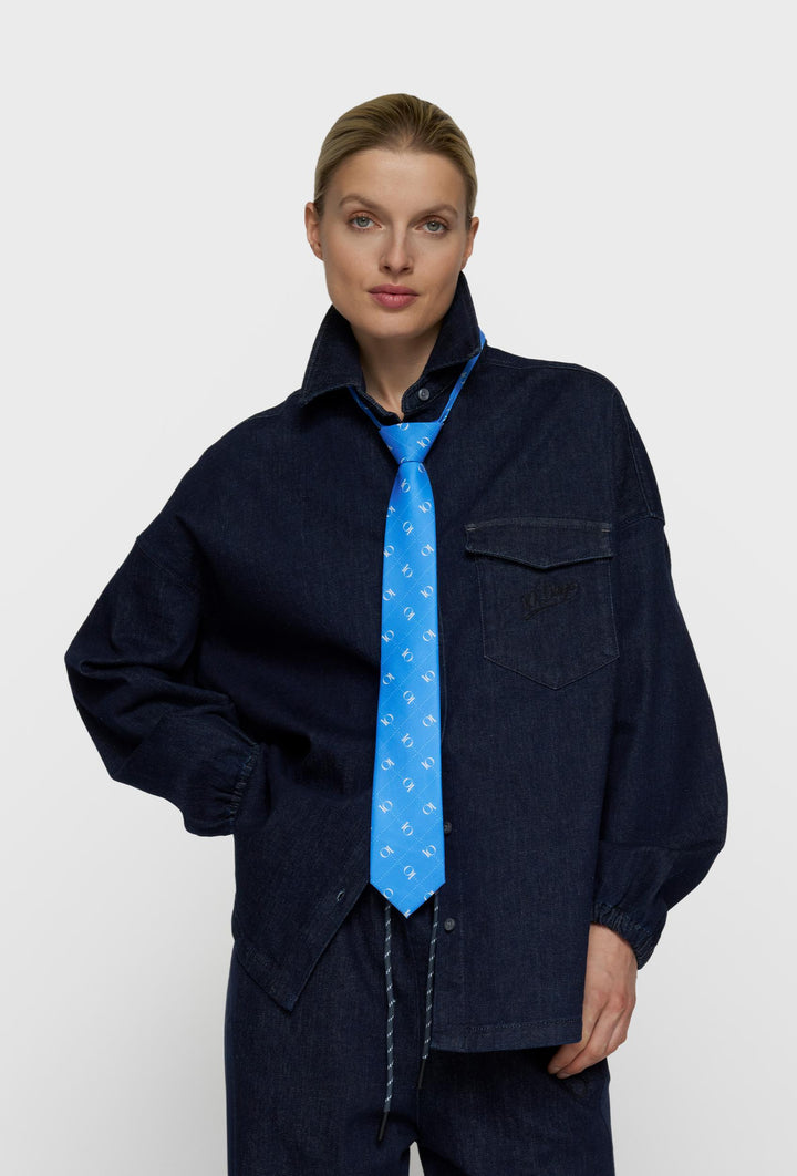 Granatowa koszula jeansowa oversize 10DAYS