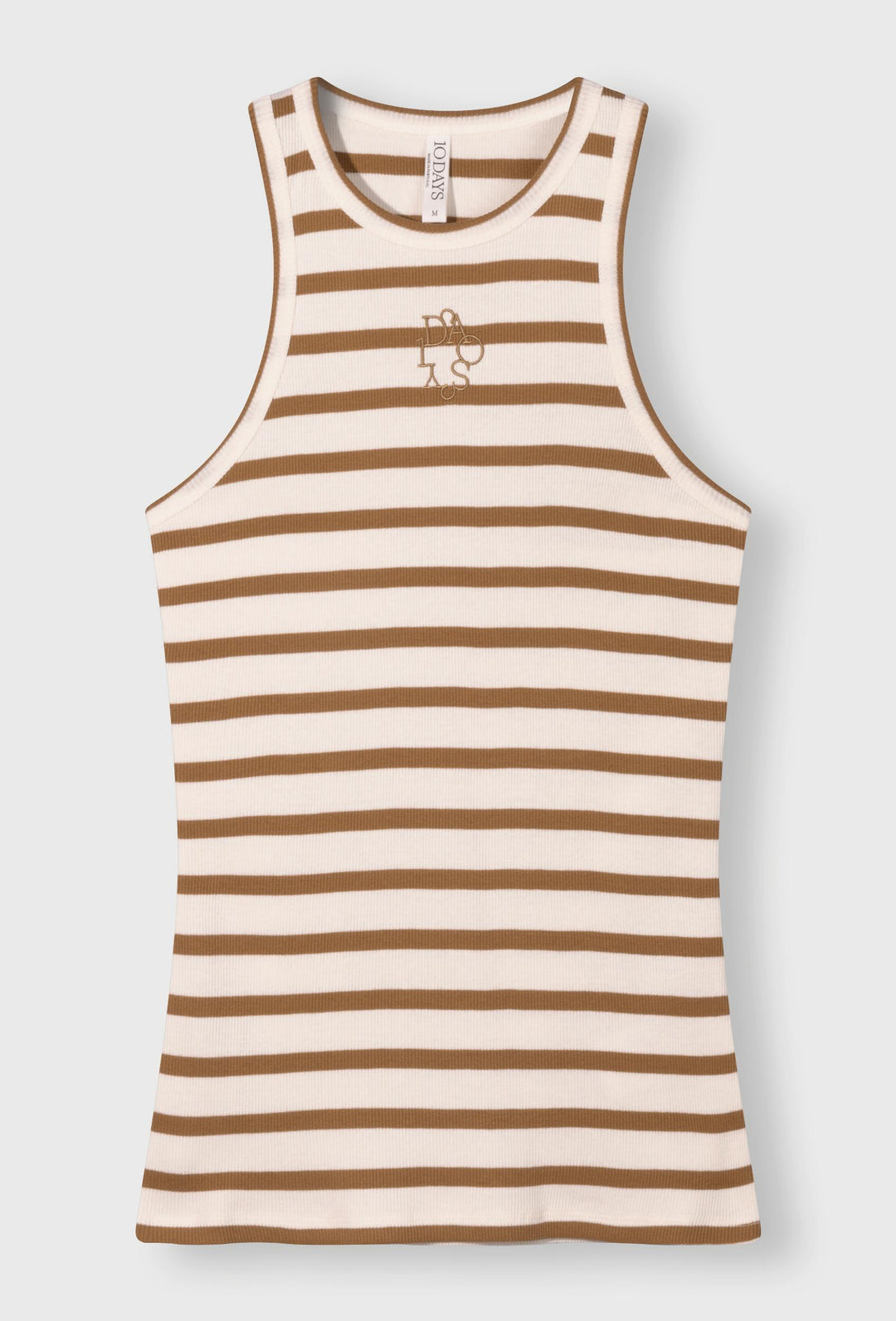Dopasowany top w paski o kroju racerback